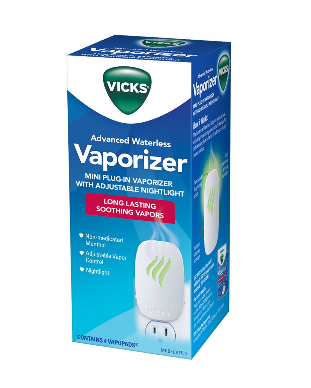 Foto 3 pulgar | Vaporizador Sin Agua Vicks Advanced Soothing Vapors  1 Unidad - Venta Internacional.