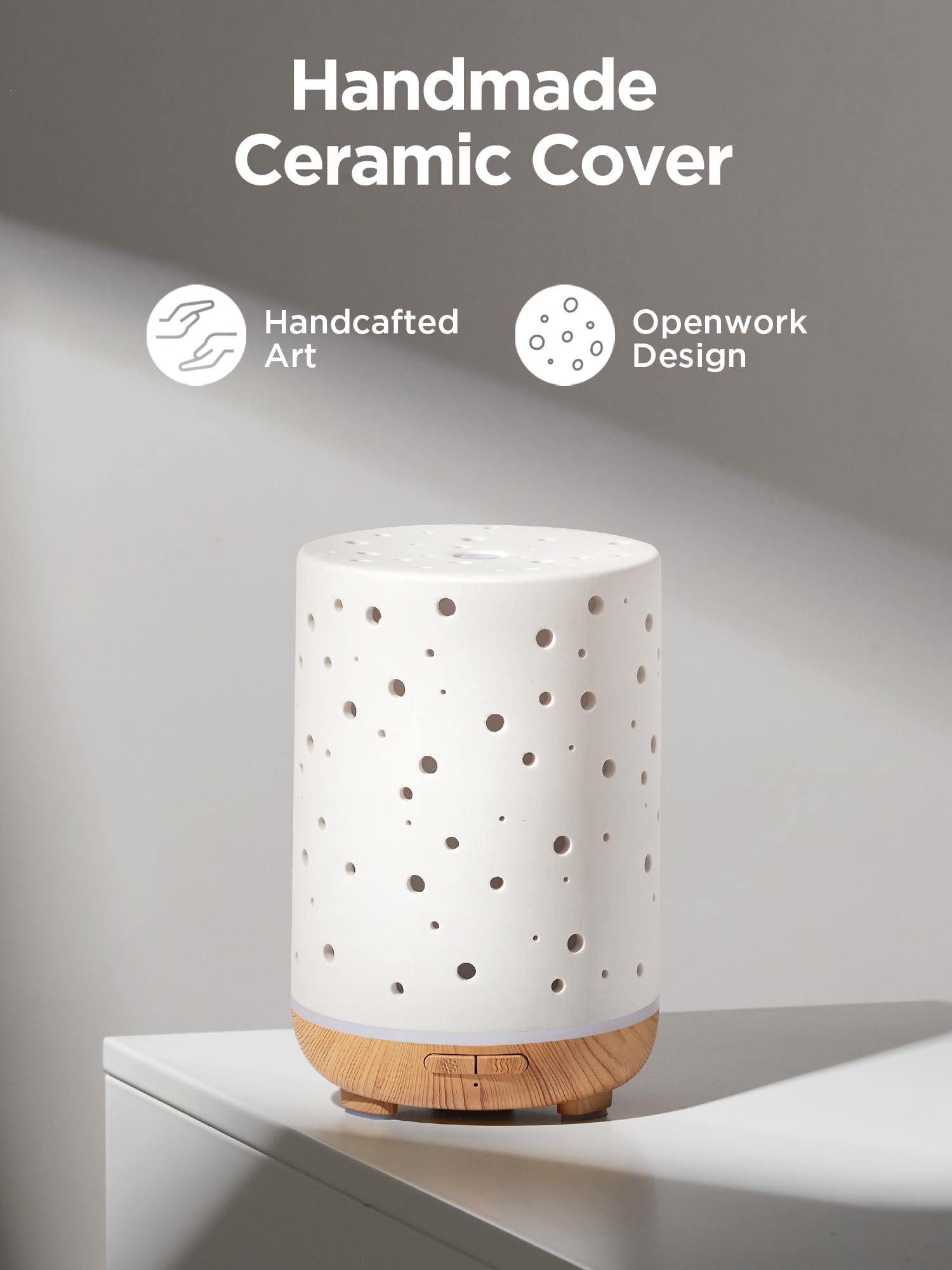 Foto 2 | Humidificador De Aire Ultrasónico De Cerámica Innogear Con Difusor De Aceite  150 Ml - Venta Internacional.