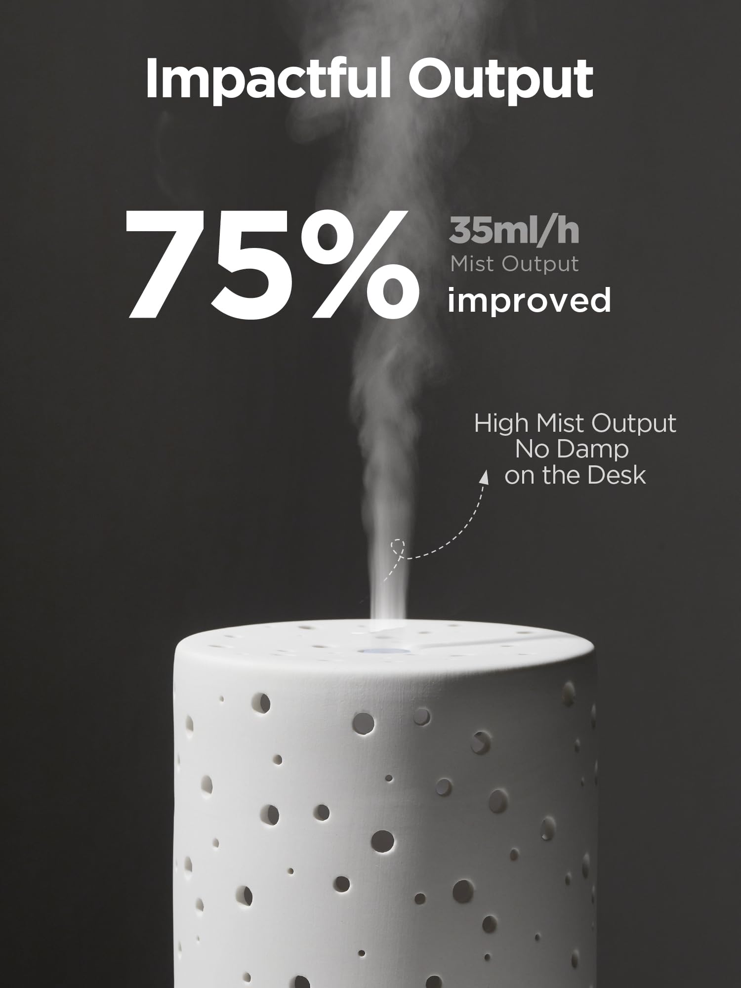 Foto 4 pulgar | Humidificador De Aire Ultrasónico De Cerámica Innogear Con Difusor De Aceite  150 Ml - Venta Internacional.