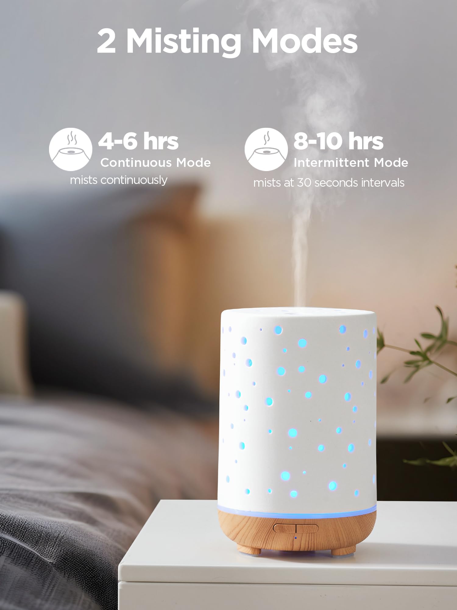 Foto 4 | Humidificador De Aire Ultrasónico De Cerámica Innogear Con Difusor De Aceite  150 Ml - Venta Internacional.