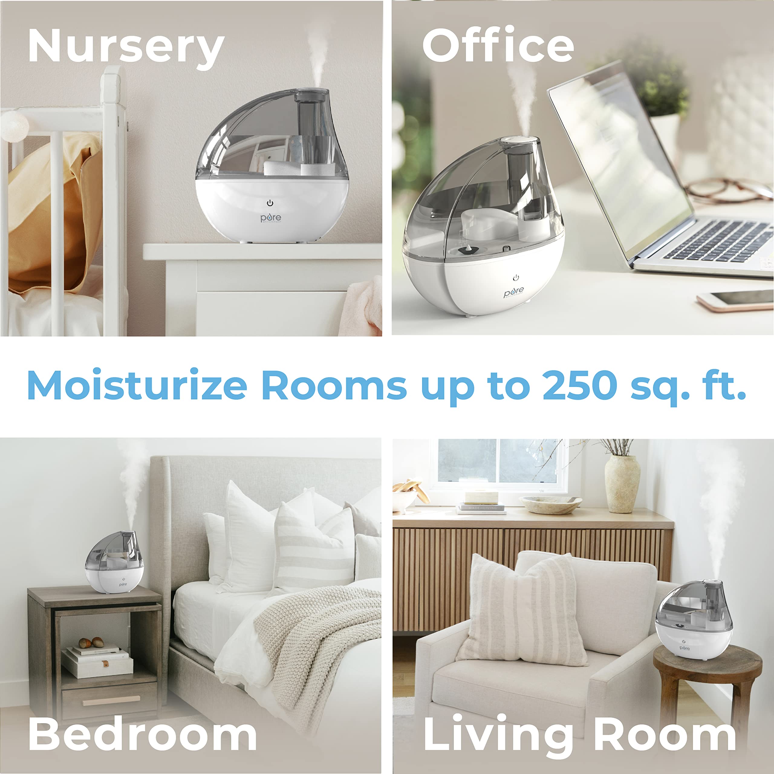 Foto 4 | Humidificador Pure Enrichment Mistaire Silver Ultrasonic Cool Mist - Venta Internacional.