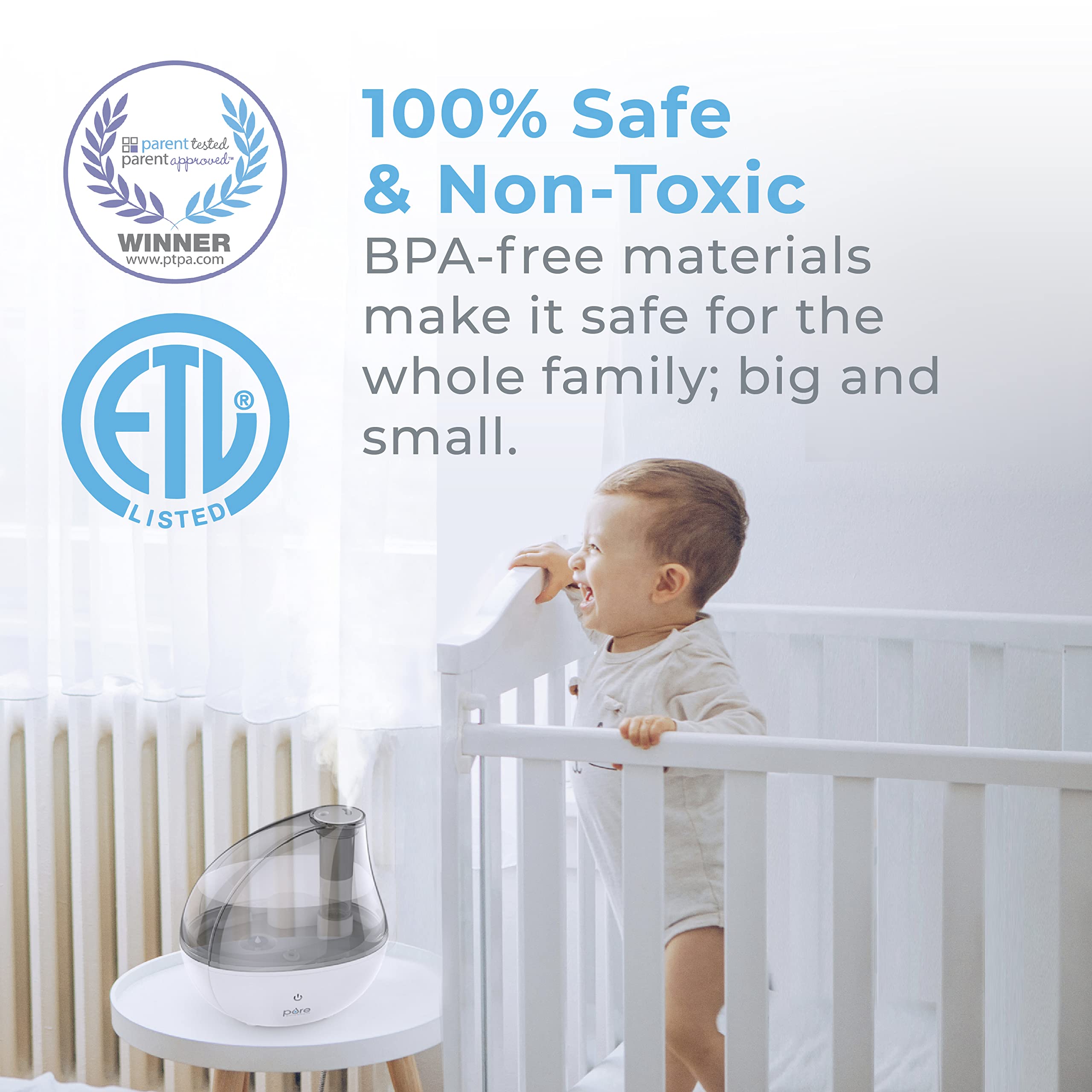 Foto 7 pulgar | Humidificador Pure Enrichment Mistaire Silver Ultrasonic Cool Mist - Venta Internacional.