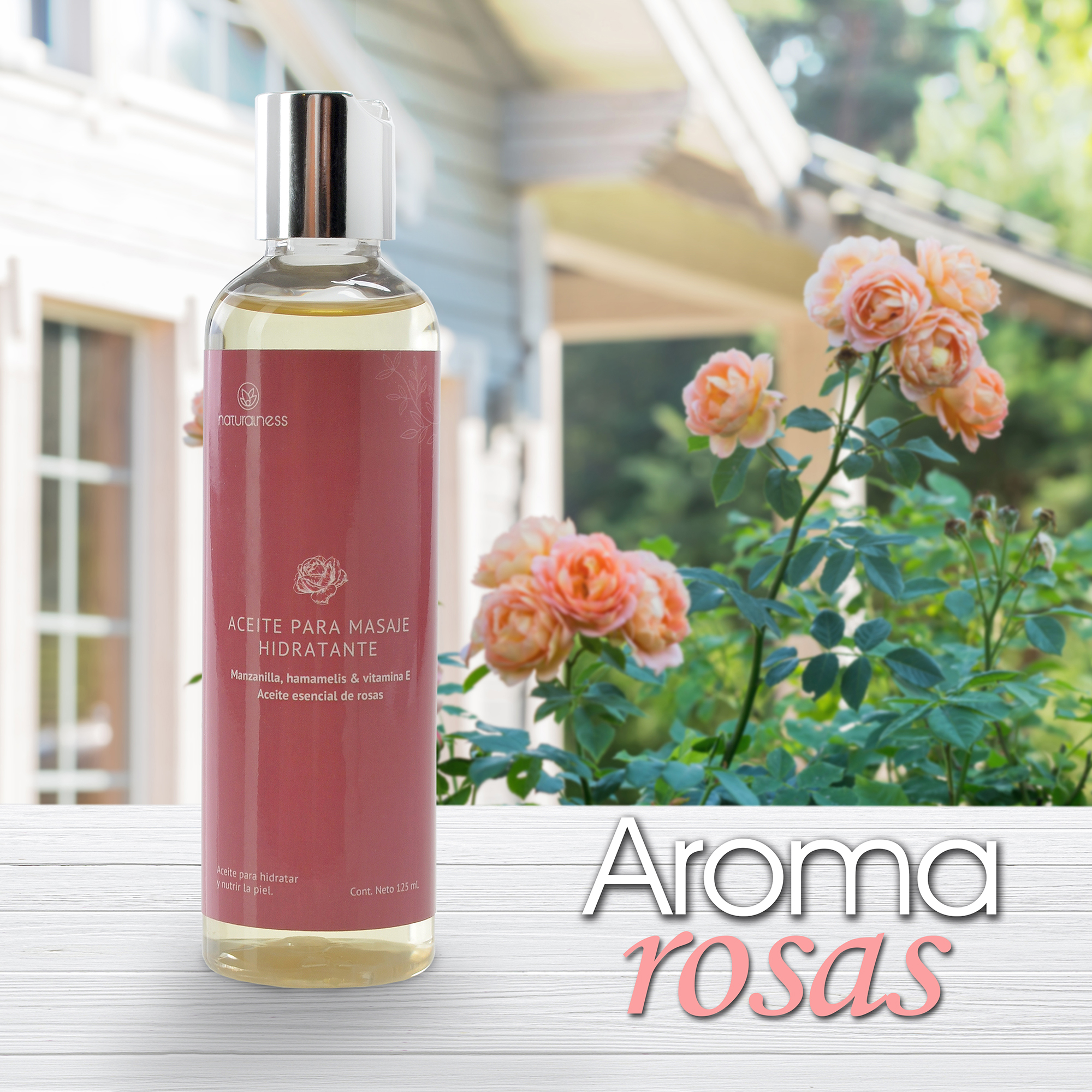 Foto 4 pulgar | Aceite Esencial Naturalness con Aroma de Rosas para Masaje Corporal Hidratante a Base de Extractos Herbales