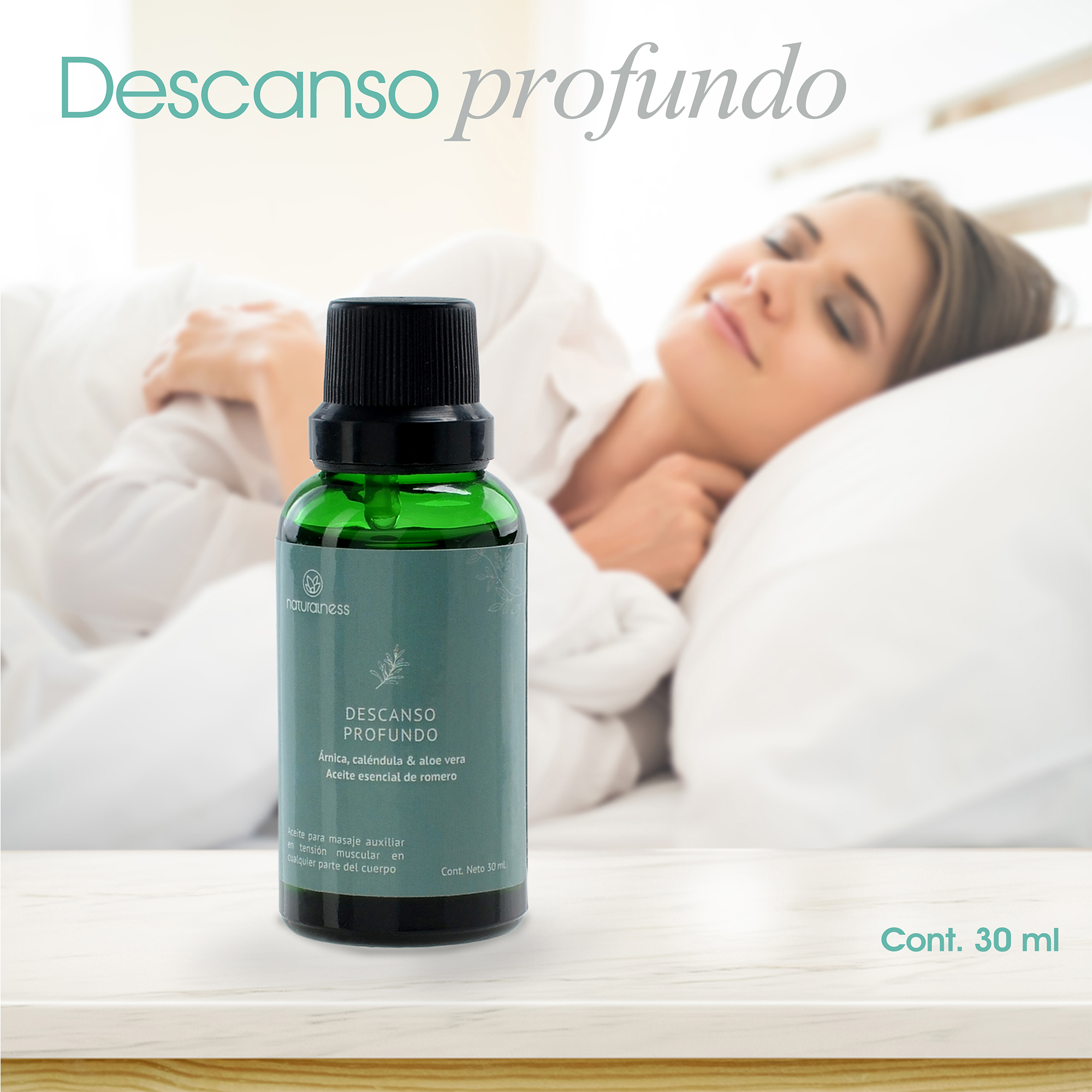 Foto 4 pulgar | Aceite Relajante para Masaje Descanso Profundo Naturalness de 30 ml