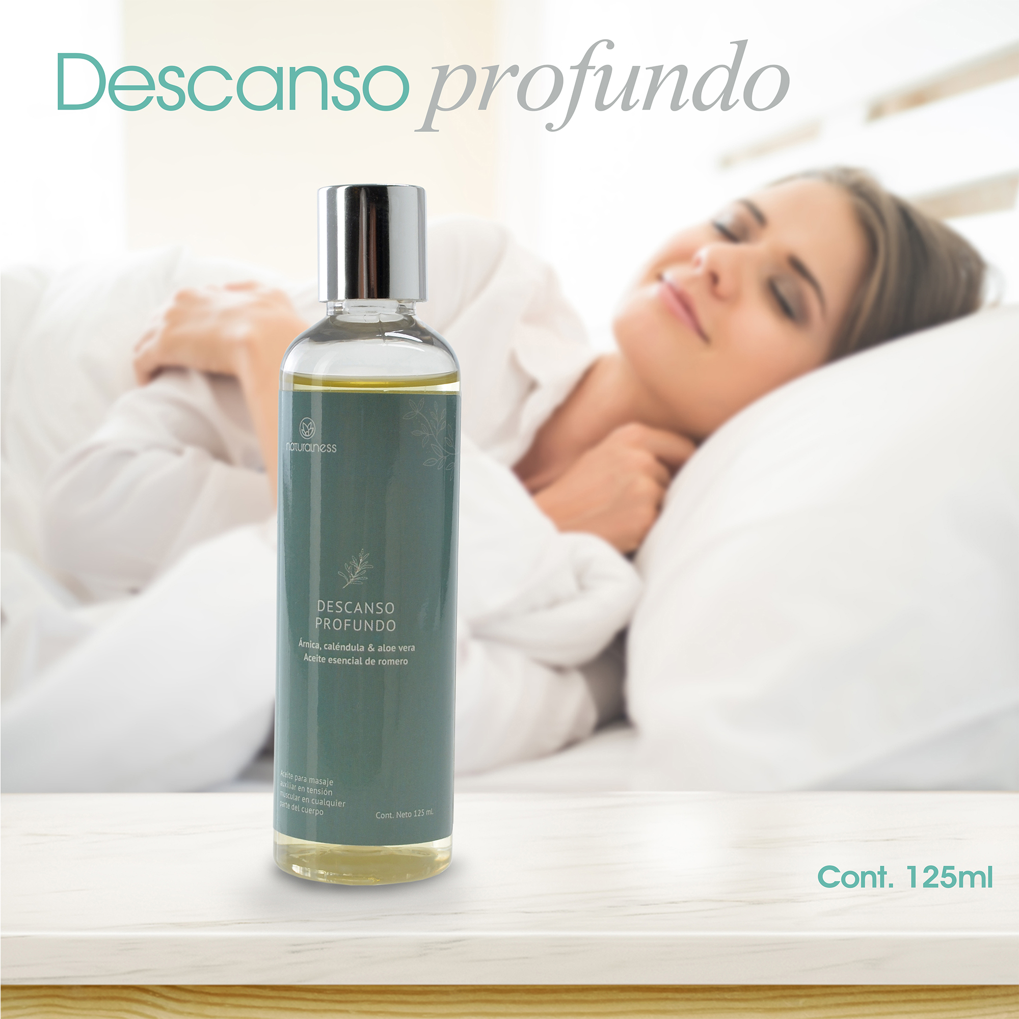 Foto 3 | Aceite Relajante para Masaje Descanso Profundo Naturalness de 125 ml