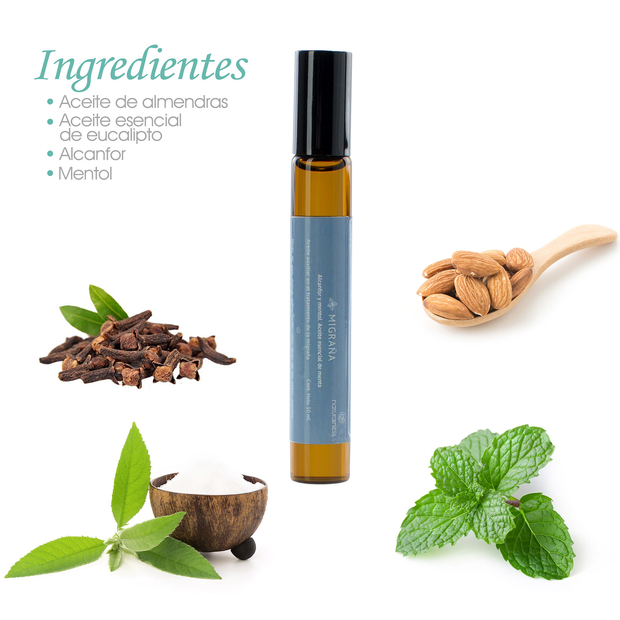 Foto 2 | Aceite Anti Migraña Naturalness de Extractos Naturales y Aceites Esenciales de 10 ml