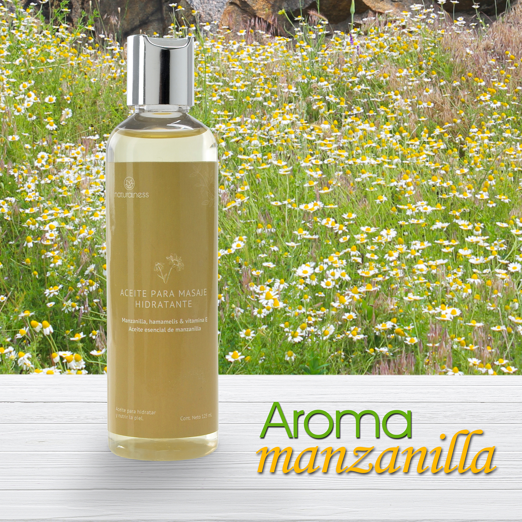 Foto 3 | Aceite para Masaje Corporal Naturalness Hidratante con Base de Extractos Herbales Aroma Manzanilla