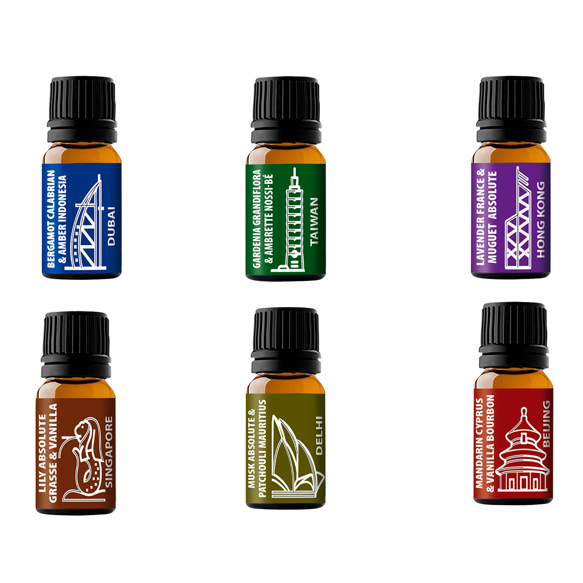 Aceites Esenciales Air Natur Home Kit de 6 Aromas con 10 ml c/u Edición Inolvidable