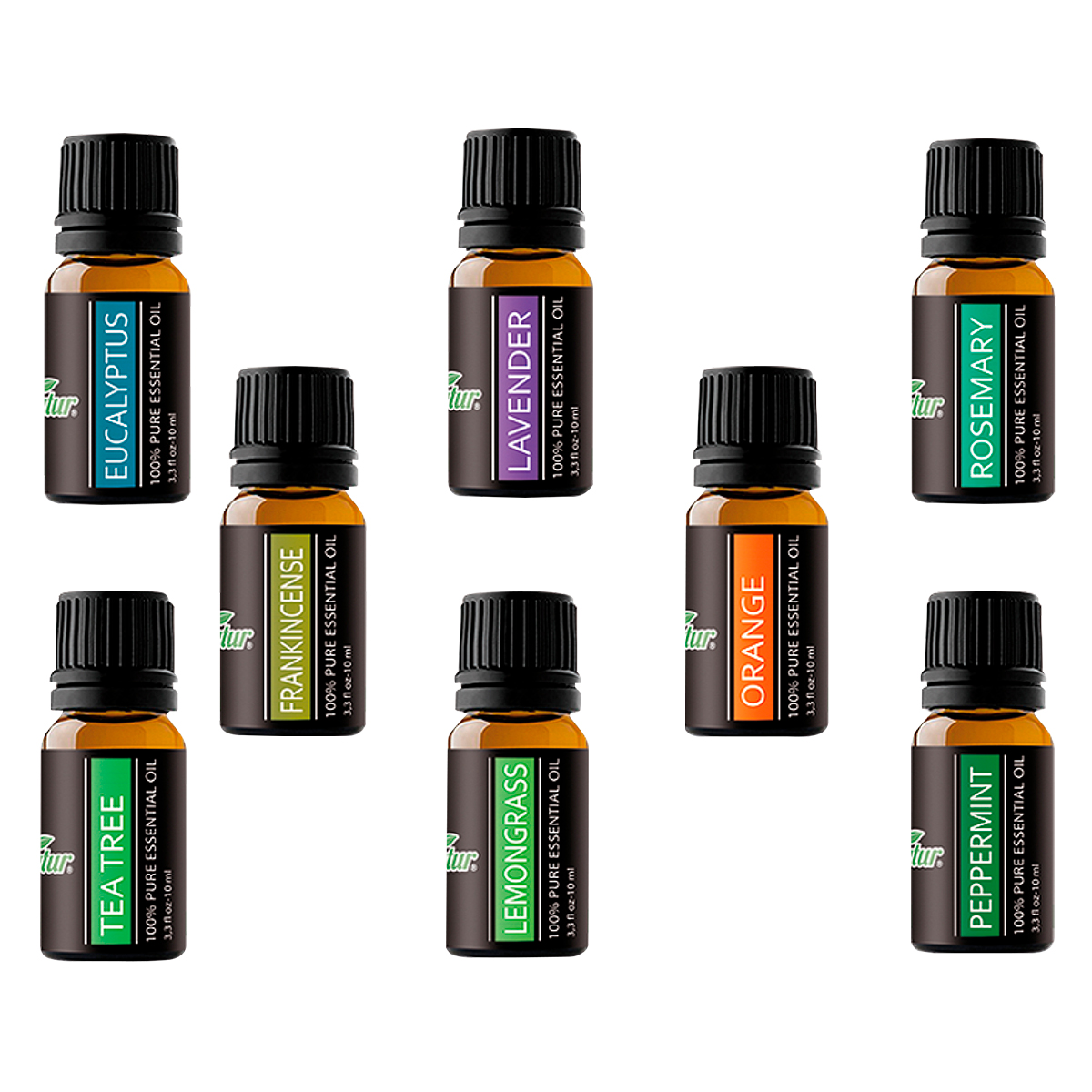 Foto 2 | Kit de Aceites Esenciales Air Natur Home 8 Aromas con 10 ml c/u para Aromaterapia