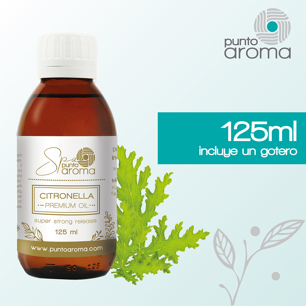 Foto 4 pulgar | Aceite Esencial, Ideal para Difusor Humificador Sahumerio - Punto Aroma - Frasco de 125 ml - Citronela