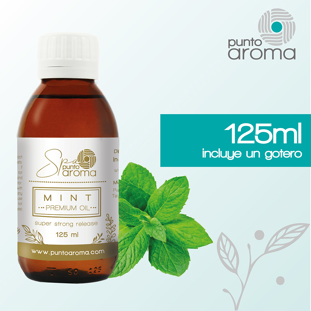 Foto 4 pulgar | Aceite Esencial, Ideal para Difusor Humificador Sahumerio - Punto Aroma - Frasco de 125 ml - Menta