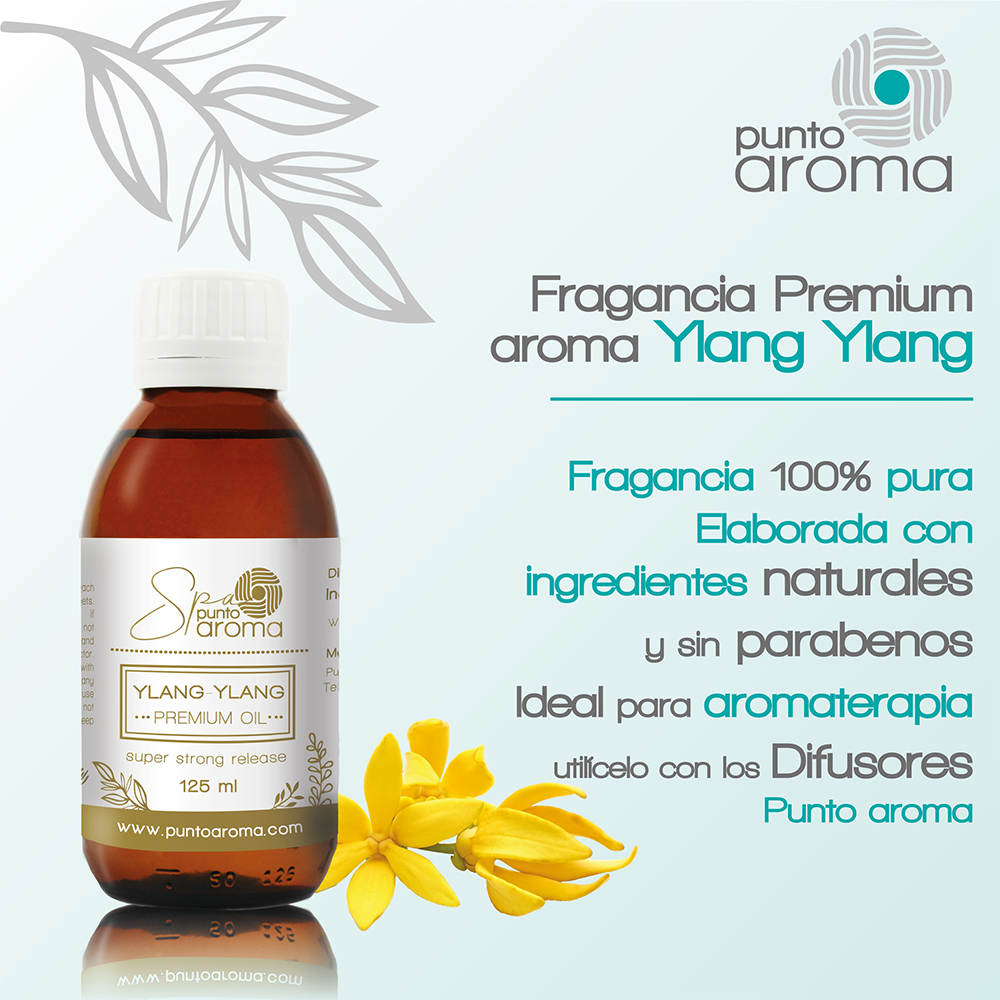 Foto 3 pulgar | Aceite Esencial, Ideal para Difusor Humificador Sahumerio - Punto Aroma - Frasco de 125 ml - Ylang Ylang