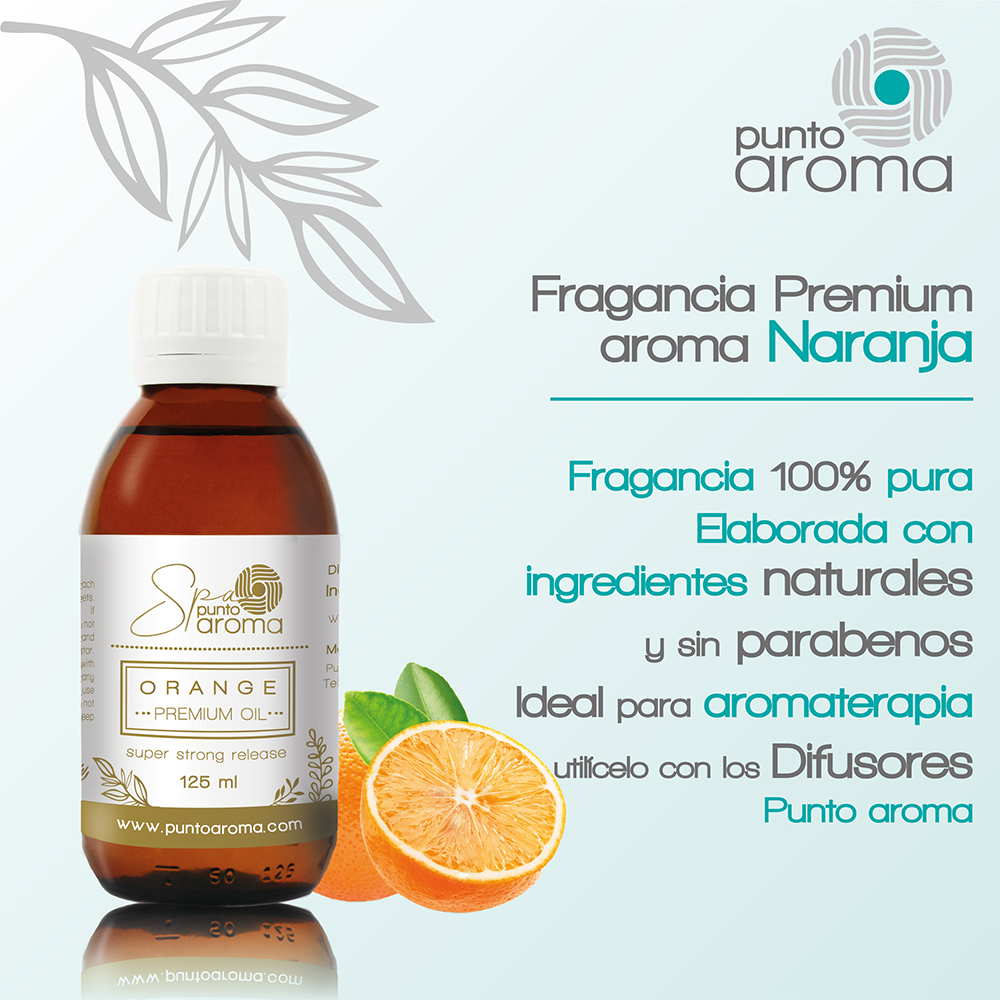 Foto 2 | Aceite Esencial, Ideal para Difusor Humificador Sahumerio - Punto Aroma - Frasco de 125 ml - Naranja Refrescante