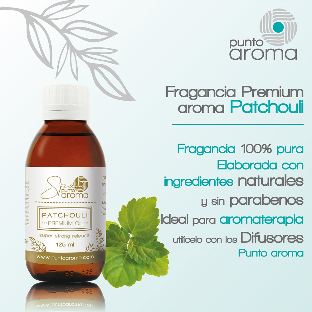 Foto 3 pulgar | Aceite Esencial Ideal para Difusor Humificador Sahumerio - Punto Aroma - Frasco de 125 ml Patchouli