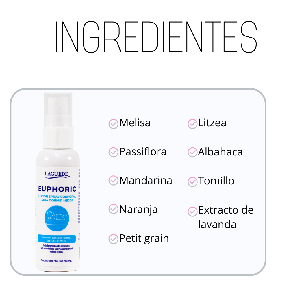 Foto 4 pulgar | Aromaterapia Natural En Spray Laguede Dormir Mejor 60ml