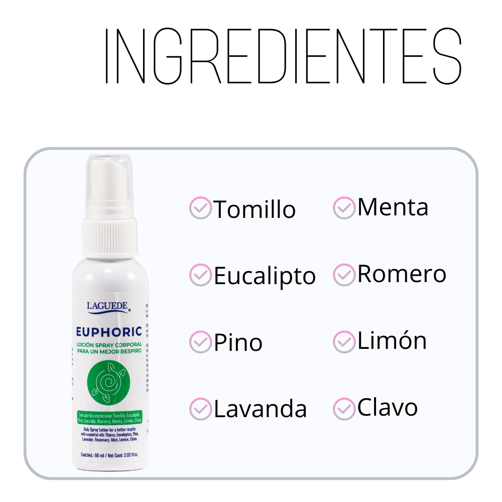 Foto 4 pulgar | Aromaterapia Natural En Spray Laguede Mejor Respiro 60ml