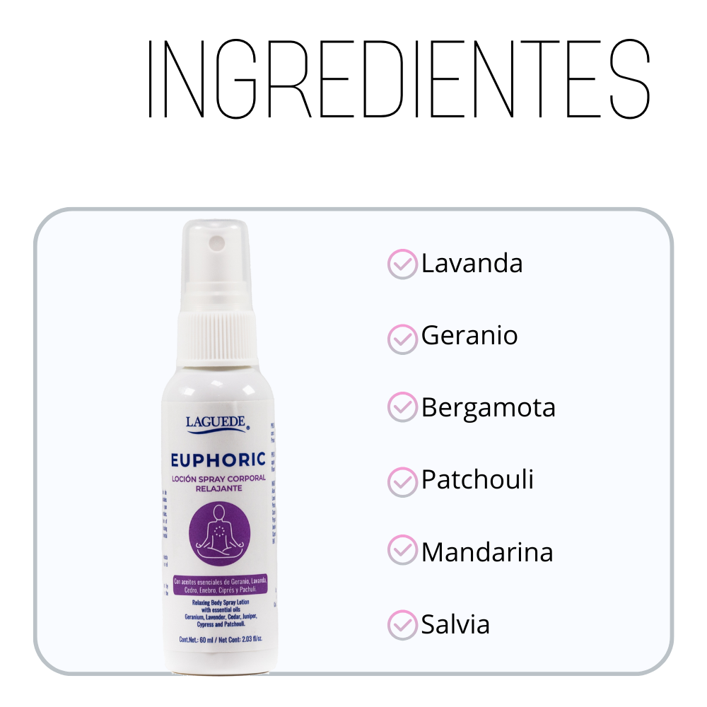 Foto 4 pulgar | Aromaterapia Natural En Spray Laguede Relajante 60ml