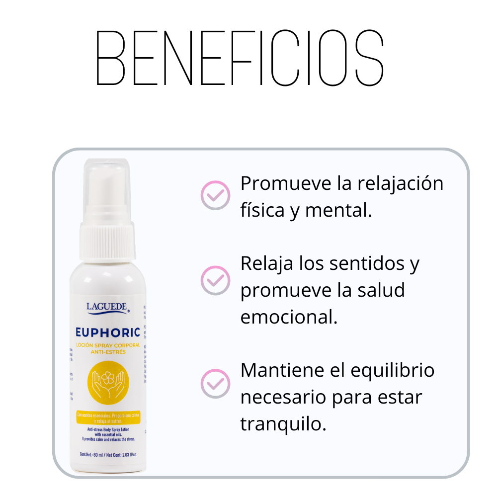 Foto 2 | Aromaterapia Natural En Spray Laguede Corporal Anti-estrés 60ml