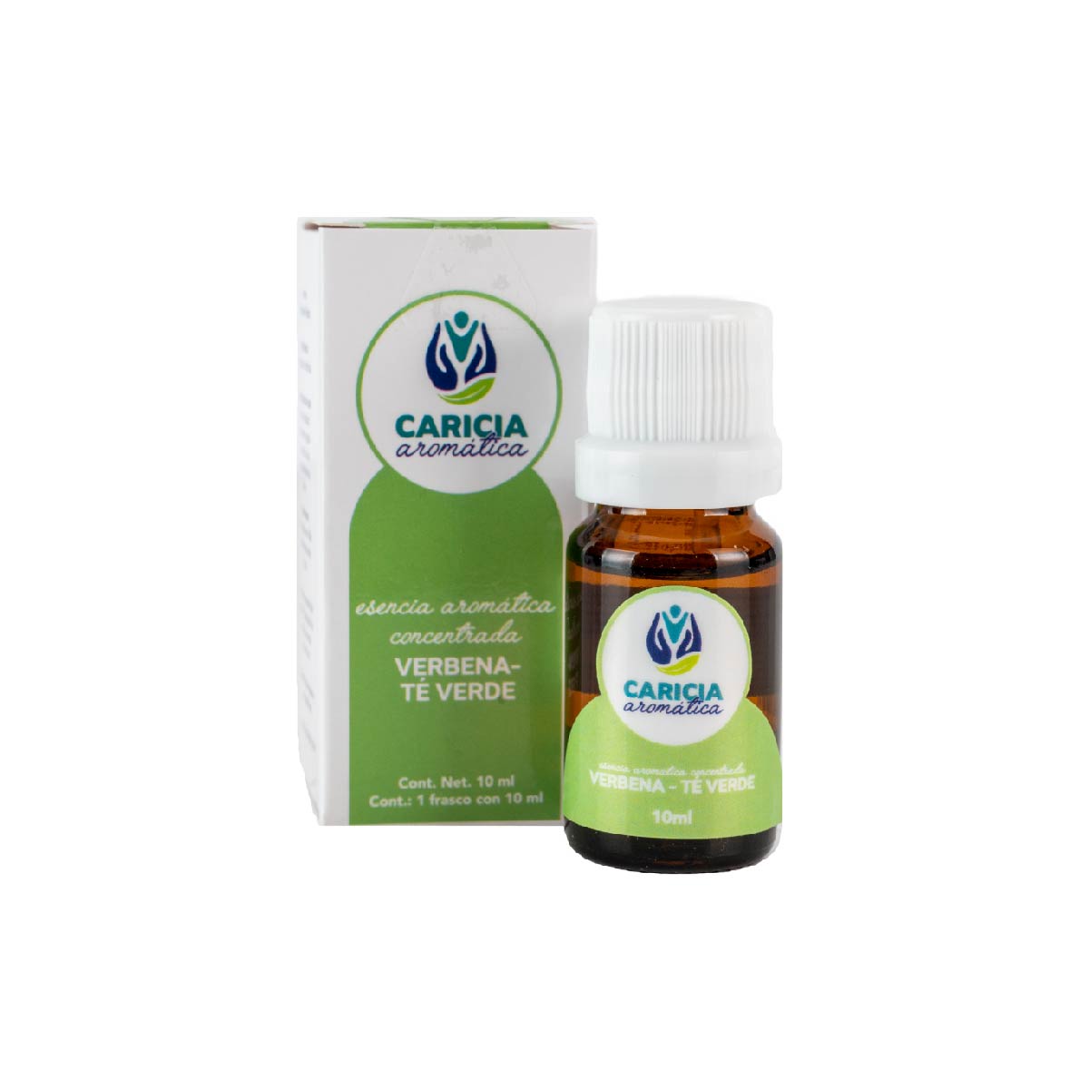 Caricia Aromática Aceite Puro De Verbena Y Te Verde 10ml