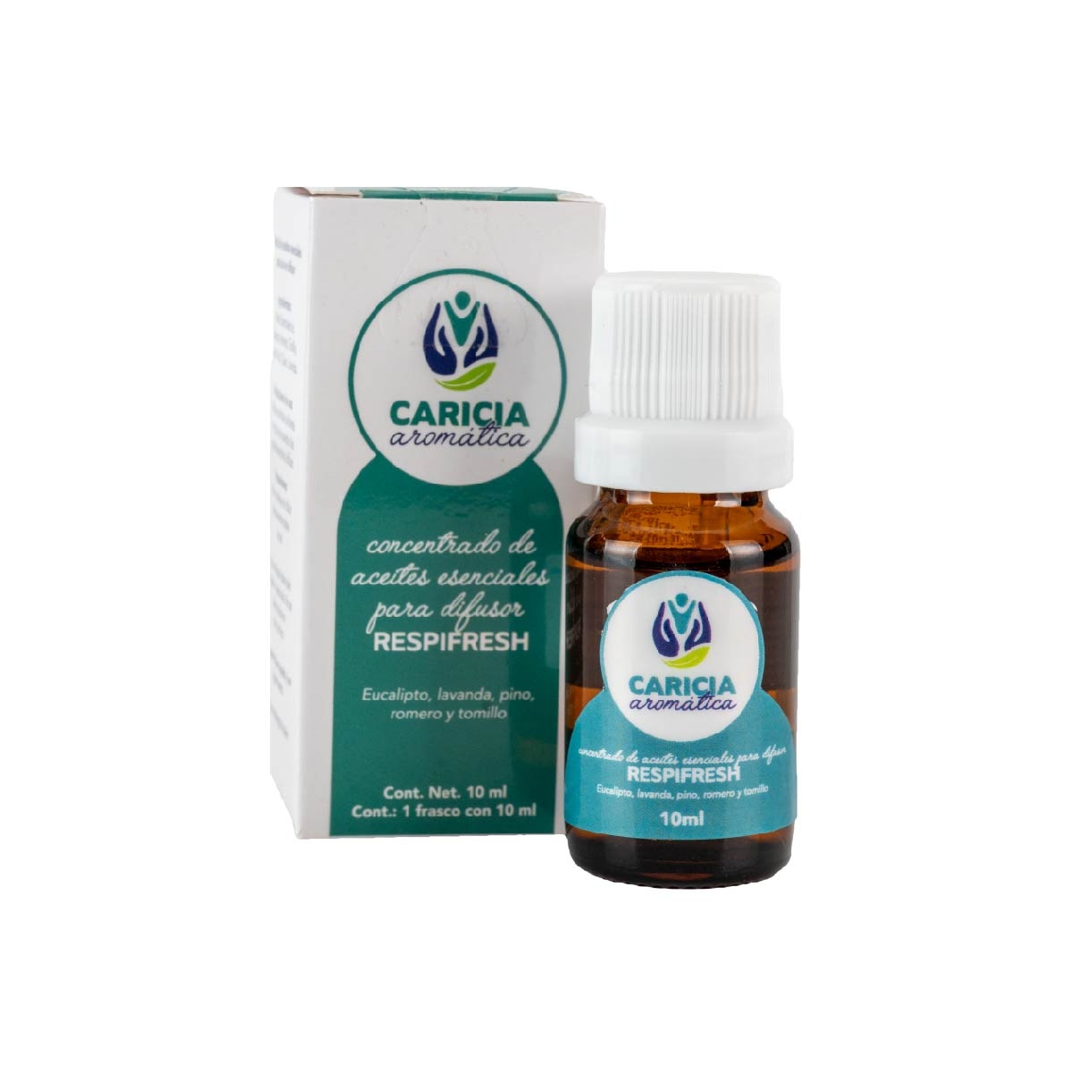 Caricia Aromática Respifresh Aceite Puro De Eucalipto, Lavanda, Pino, Romero Y Tomillo 10ml $733