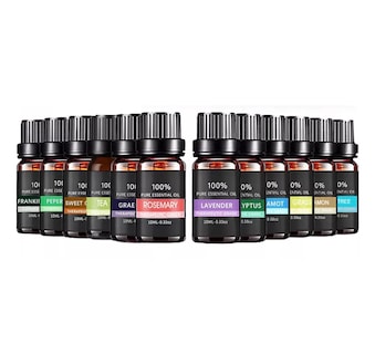 Foto 1 | Kit De 12 Aceites Esenciales Aromaterapia 100% Puro 10ml Spa