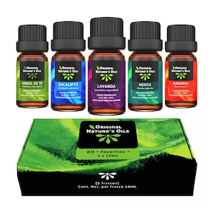Foto 1 | Kit de 5 Aceites Esenciales Naturales para Aromaterapia y Difusor