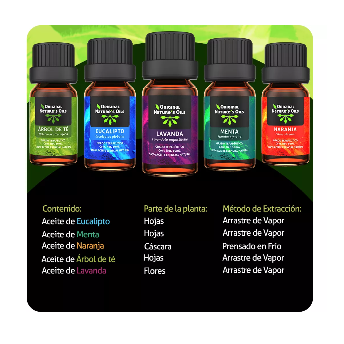 Foto 3 pulgar | Kit de 5 Aceites Esenciales Naturales para Aromaterapia y Difusor