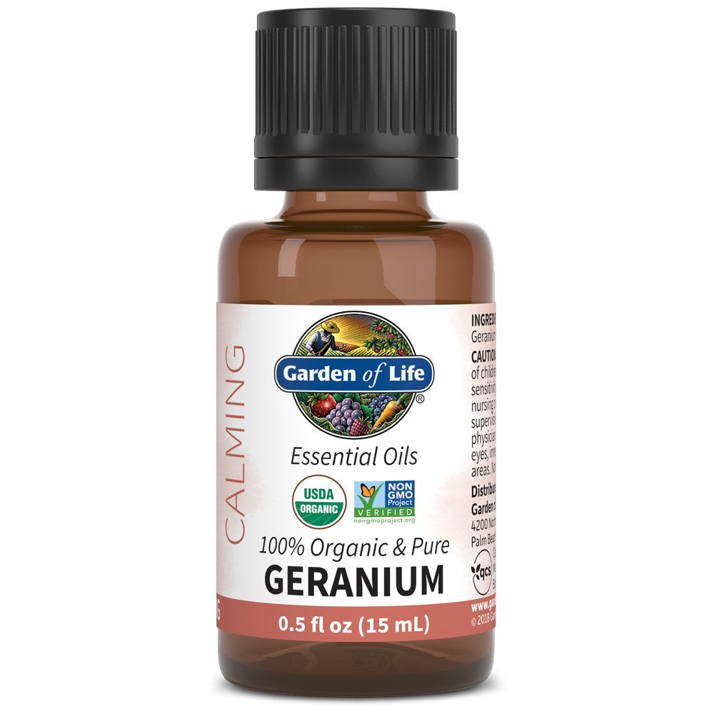 Aceite Esencial Garden Of Life Geranium, 15 Ml, 100% Orgánico - Venta Internacional.