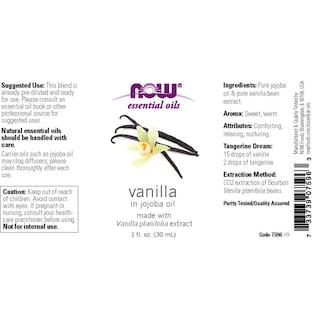 Foto 2 | Mezcla De Vainilla Essential Oil Now, Vainilla Pura En Jojoba, 30 Ml - Venta Internacional.
