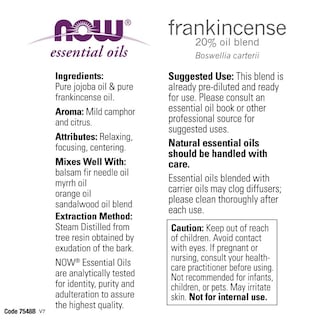 Foto 2 | Mezcla Al 20% De Incienso Essential Oil Now En Jojoba, 30 Ml - Venta Internacional.