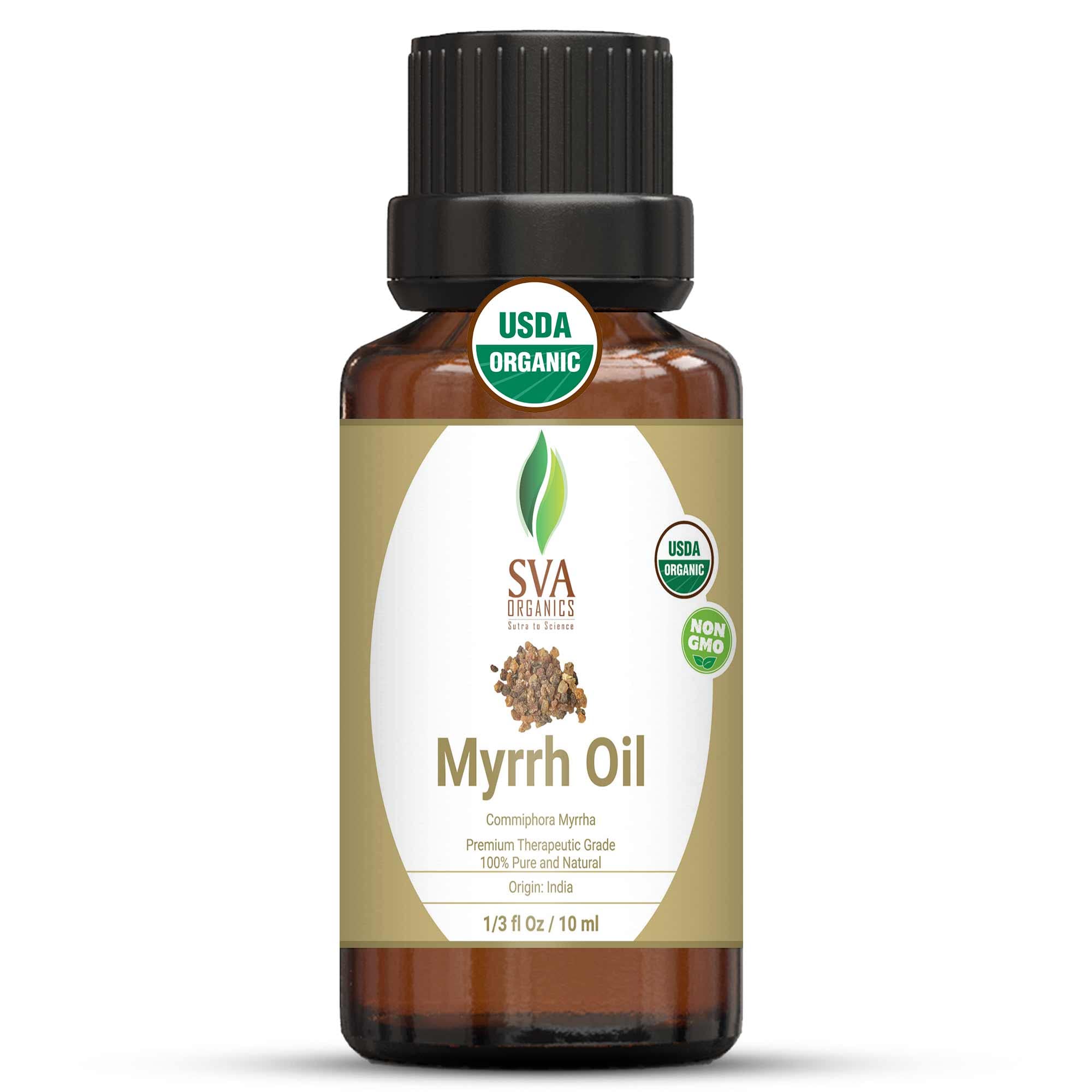 Aceite Esencial De Mirra Sva Organics, 10 Ml, 100% Orgánico Puro - Venta Internacional.