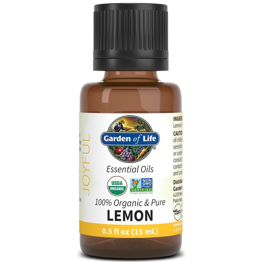 Aceite Esencial Garden Of Life Lemon, 15 Ml, Orgánico Y Puro Del Usda - Venta Internacional.