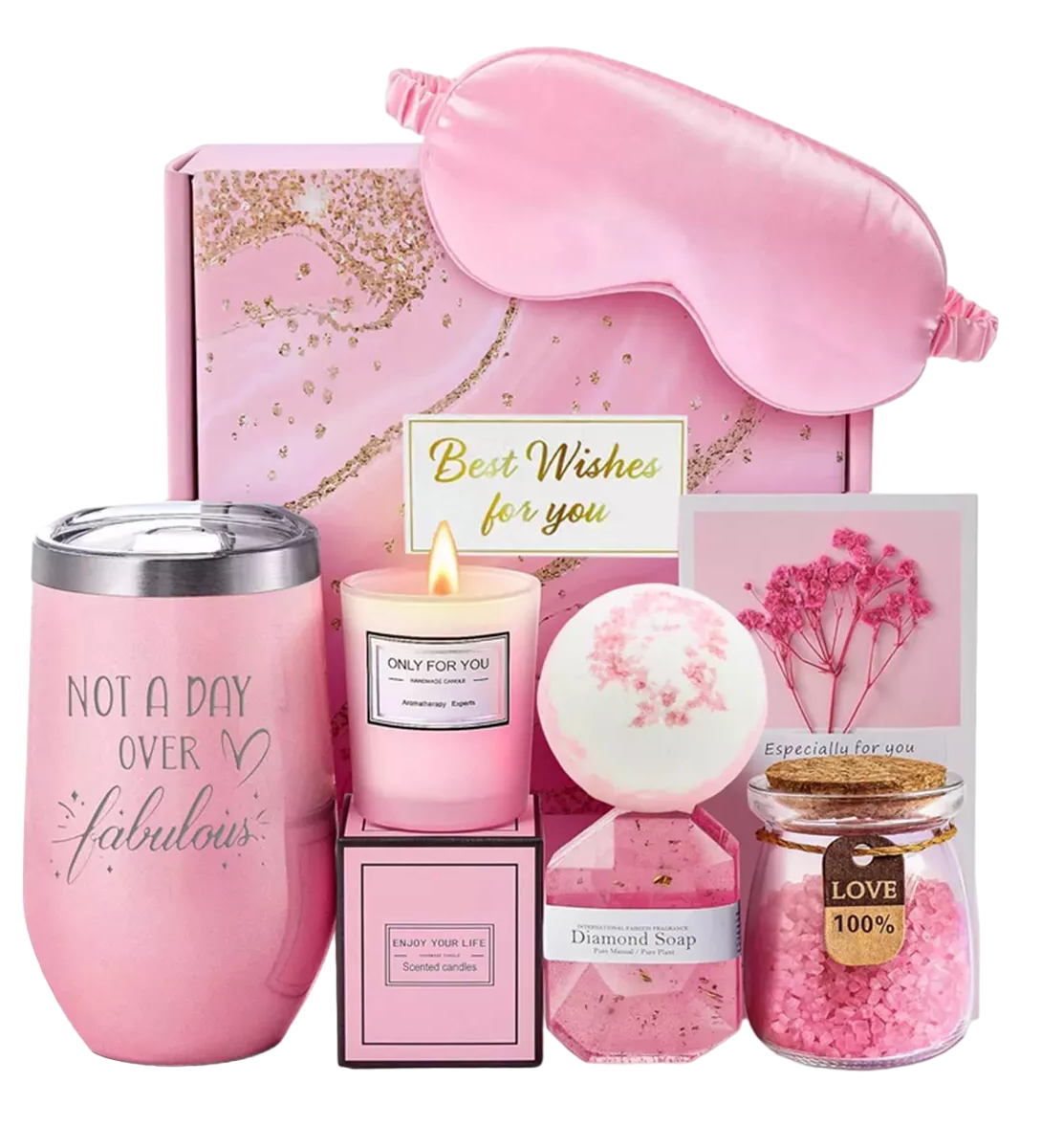 Vela Aromática Repelente Cesta de Regalo Relajante Rosa