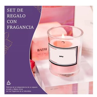 Foto 3 | Vela Aromática Repelente Cesta de Regalo Relajante Rosa