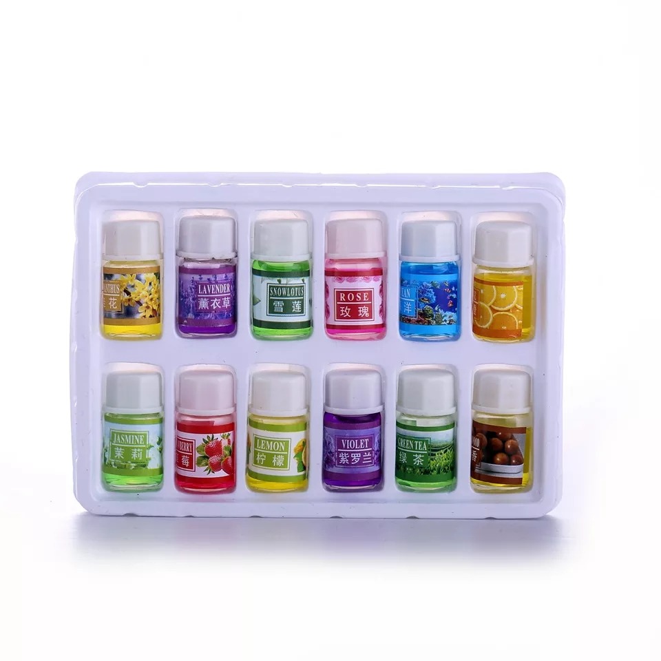 3 Paquetes Con 12 Pz Cada Uno  De Escencias Aromaticas 3ml Base Agua Para Difusores