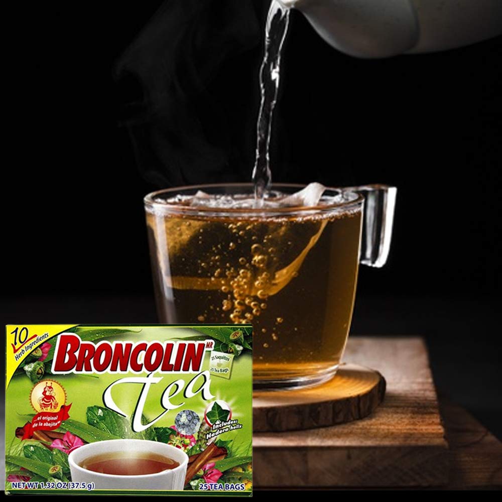 Foto 6 pulgar | Té De Hierbas Broncolin Para Aliviar La Gripe, 25 Bolsas, 39 Ml, Eucalipto - Venta Internacional.