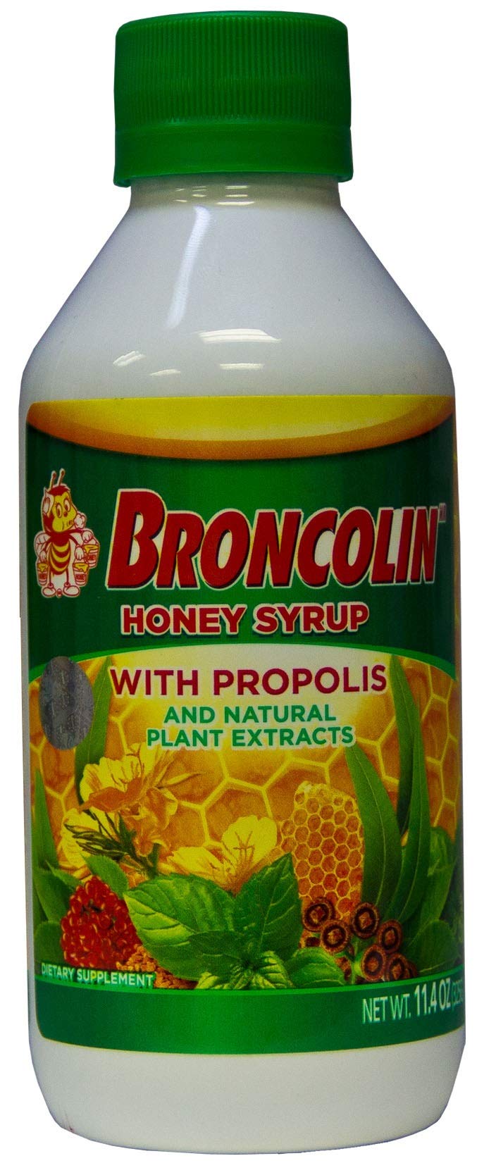 Sirope De Miel De Broncolina Con Propóleo, Extractos Naturales 340 Ml - Venta Internacional.