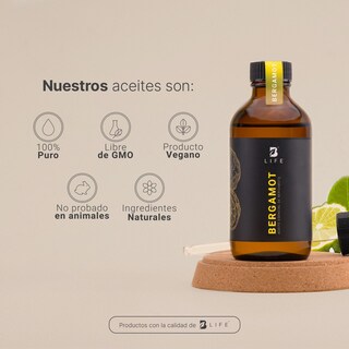 Foto 5 | Aceite Esencial | Ingredientes Puros Y Naturales | Aromalogía, De 120 Ml. Aceite Esencial Bergamota (bergamot), B Life