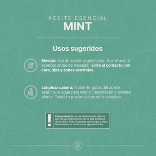 Foto 4 | Aceite Esencial | Ingredientes Puros Y Naturales, Aromalogía De 120 Ml. Aceite Esencial Menta (mint), B Life.