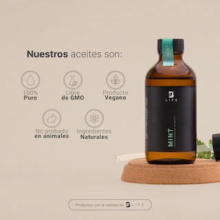 Foto 5 | Aceite Esencial | Ingredientes Puros Y Naturales, Aromalogía De 120 Ml. Aceite Esencial Menta (mint), B Life.