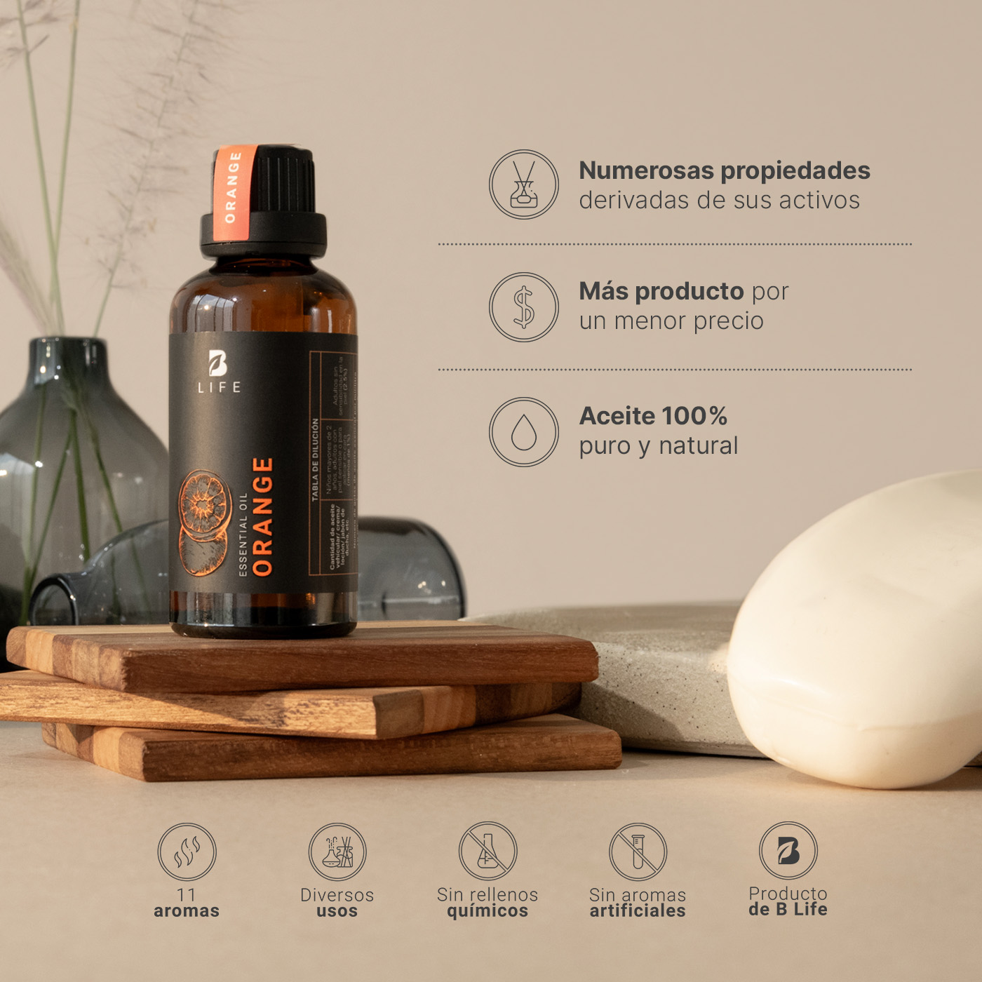 Foto 5 pulgar | Aceite Esencial B Life Orange de 50 ml
