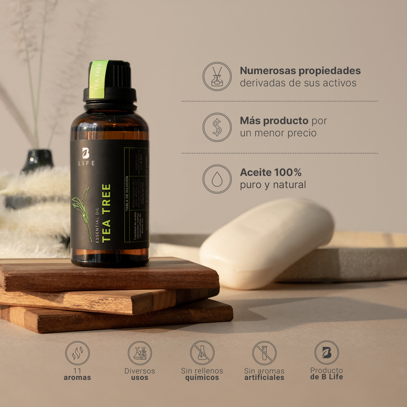 Foto 4 | Aceite Esencial B Life Tea Tree 50 Ml