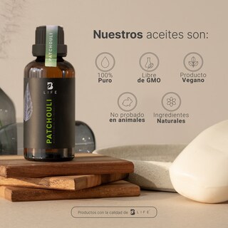 Foto 5 | Aceite Esencial | Ingredientes Puros Y Naturales, Aromalogía De 50 Ml. Aceite Esencial Pachulí (patchouli) B Life