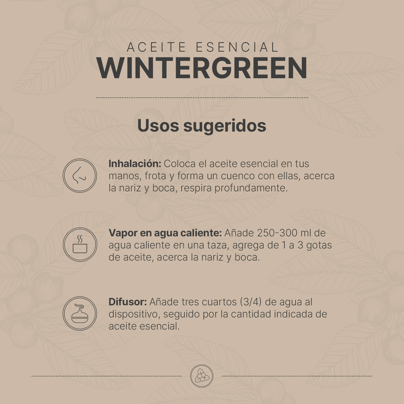 Foto 3 | Aceite Esencial | Ingredientes Puros Y Naturales, Aromalogía De 50 Ml. Aceite Esencial Gaulteria (wintergreen) B Life.