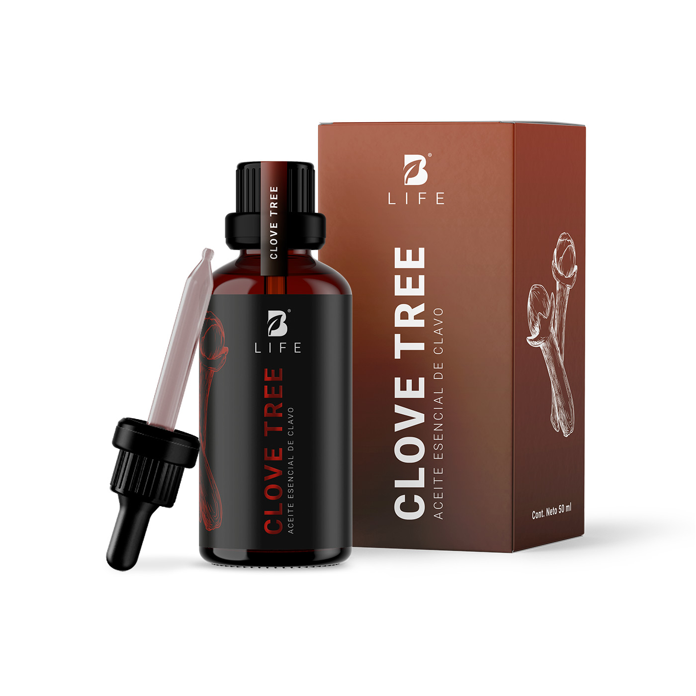 Foto 2 pulgar | Aceite Esencial | Ingredientes Puros Y Naturales De 50 Ml. Aceite Esencial Clavo (clove Tree) B Life.