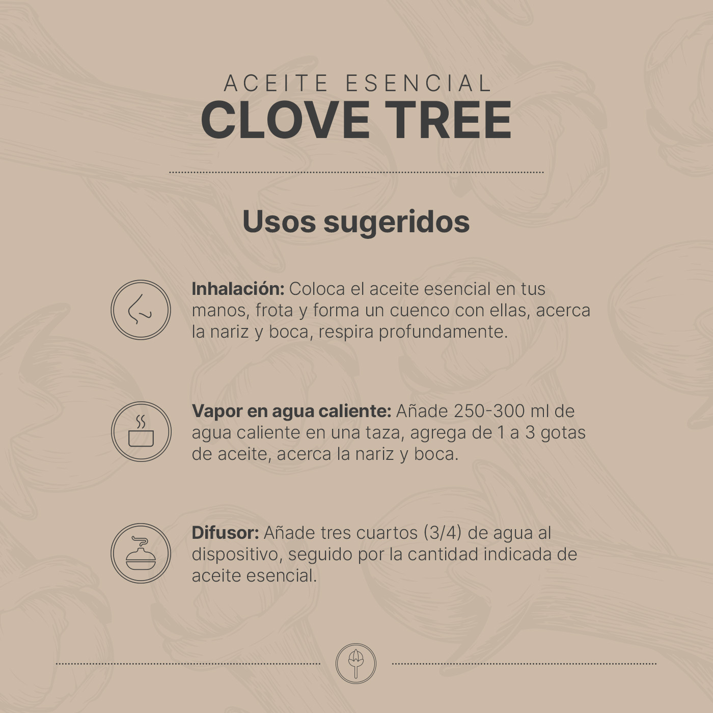 Foto 4 pulgar | Aceite Esencial | Ingredientes Puros Y Naturales De 50 Ml. Aceite Esencial Clavo (clove Tree) B Life.