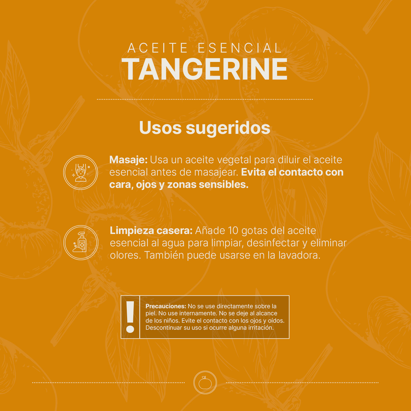 Foto 4 | Aceite Esencial | Ingredientes Puros Y Naturales De 50 Ml. Aceite Esencial Mandarina (tangerine) B Life.