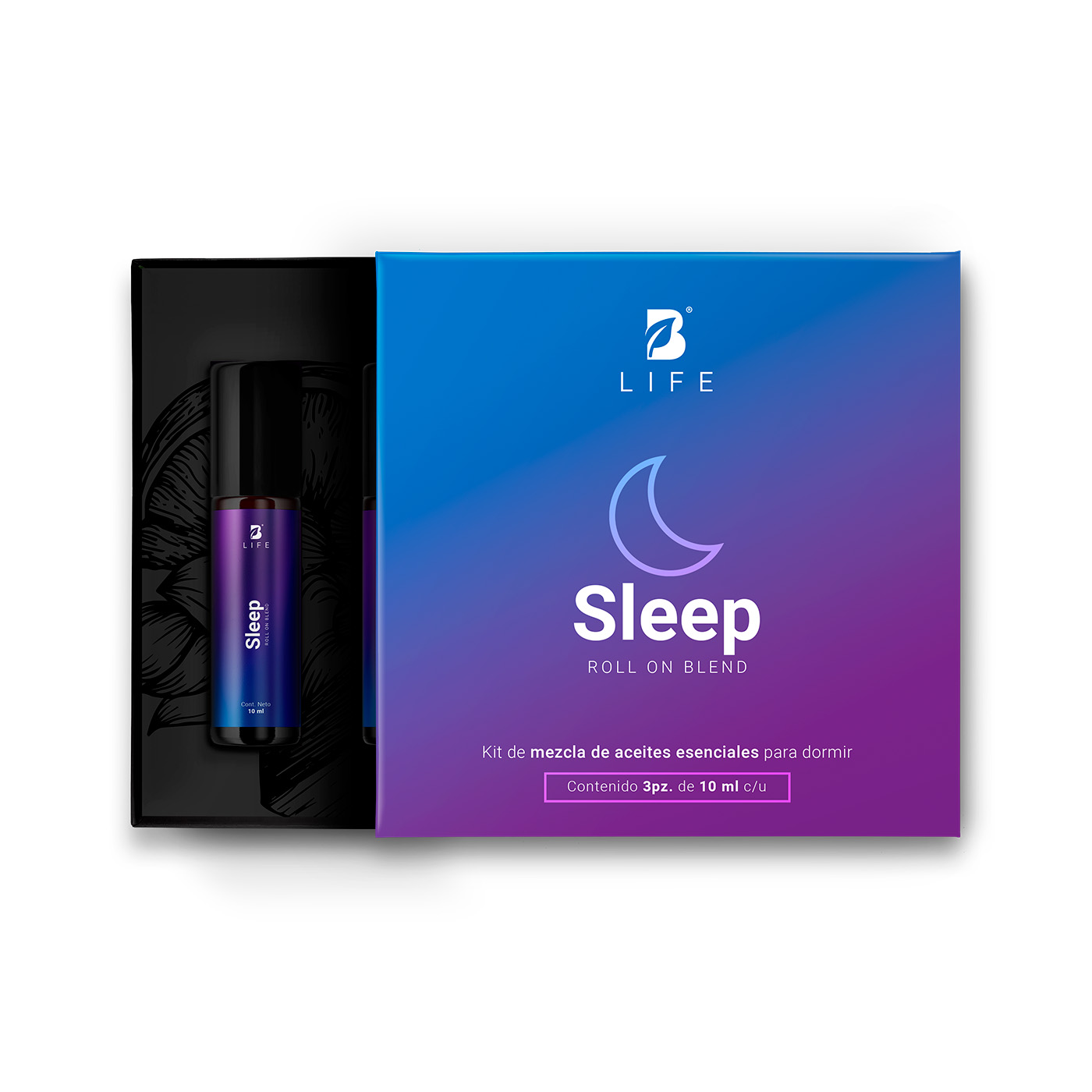 Foto 1 | Kit De 3 Roll On Corporales De 10 Ml. Aceites Esenciales Auxiliares En El Descanso. Roll On Sleep B Life