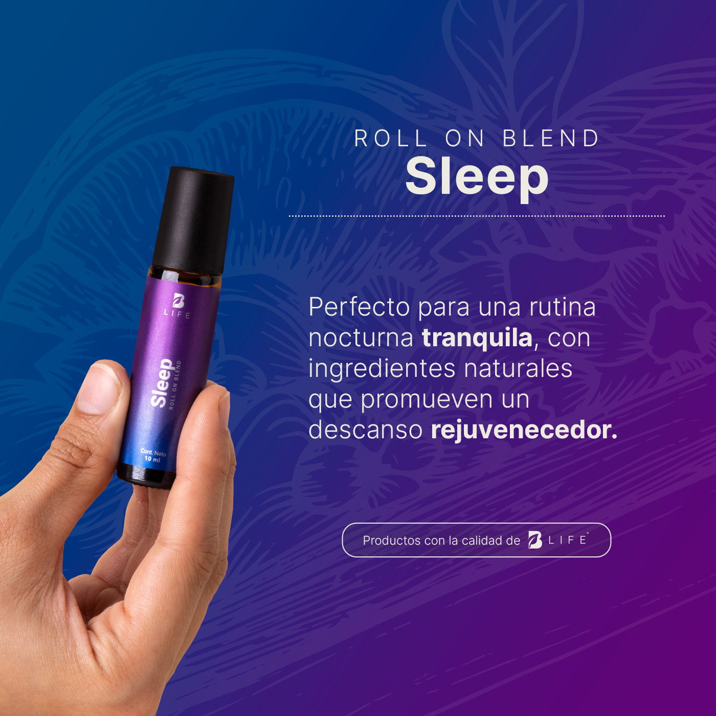 Foto 3 pulgar | Kit De 3 Roll On Corporales De 10 Ml. Aceites Esenciales Auxiliares En El Descanso. Roll On Sleep B Life