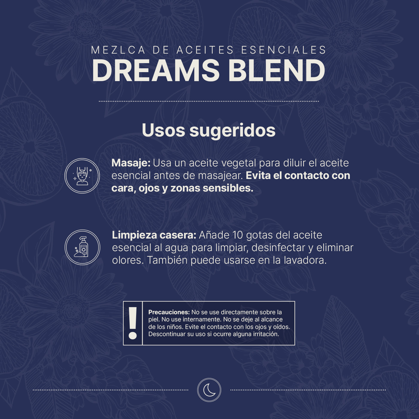 Foto 5 pulgar | Aceite Esencial 100% Puro Y Natural | Aromalogía Auxiliar Para Dormir | Mezcla De Aceites De 50 Ml. Dreams